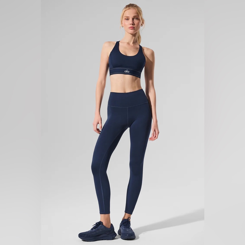 ALO Yoga 7/8 High-Waist Airlift Legging Blue Navy